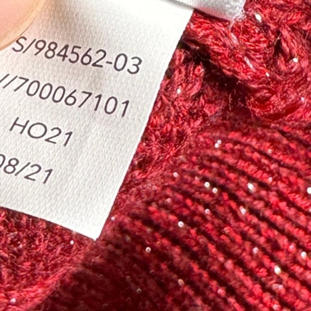 Athleta Crossroads Crew Sweater in Red Metallic - Picture 5 of 5